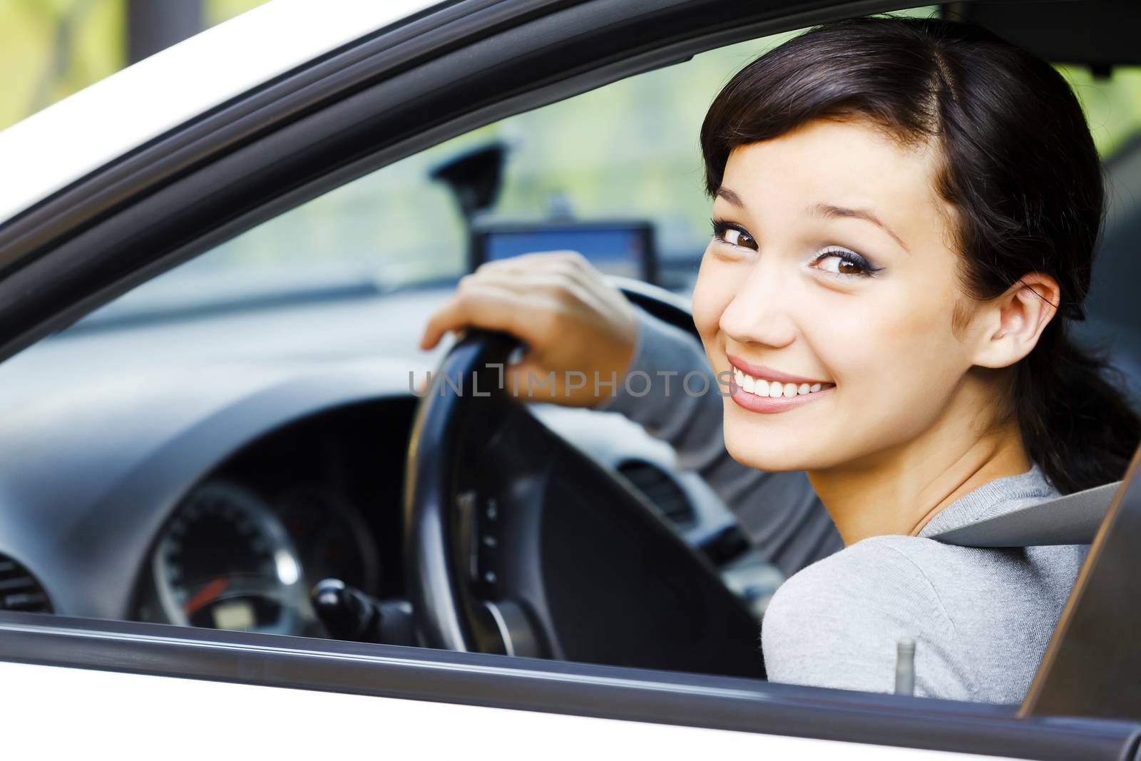 Smiling female driver by Nobilior