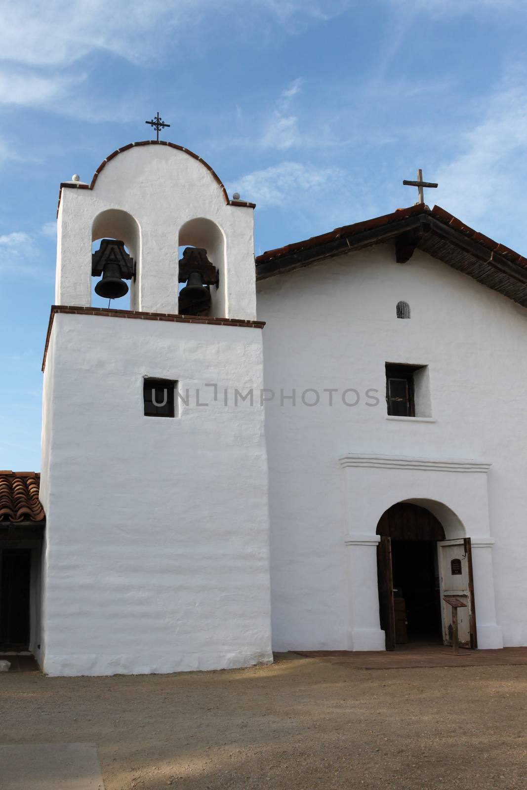 The Presidio Chapel at El Presidio de Santa Barbara State Park.