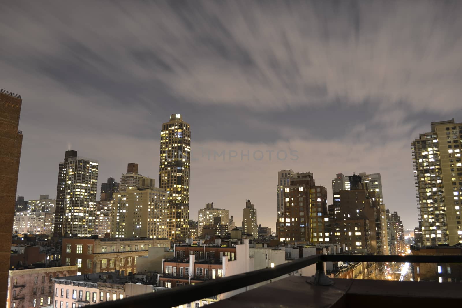 Picture taken facing north from a rooftop in the Upper East side of Manhattan