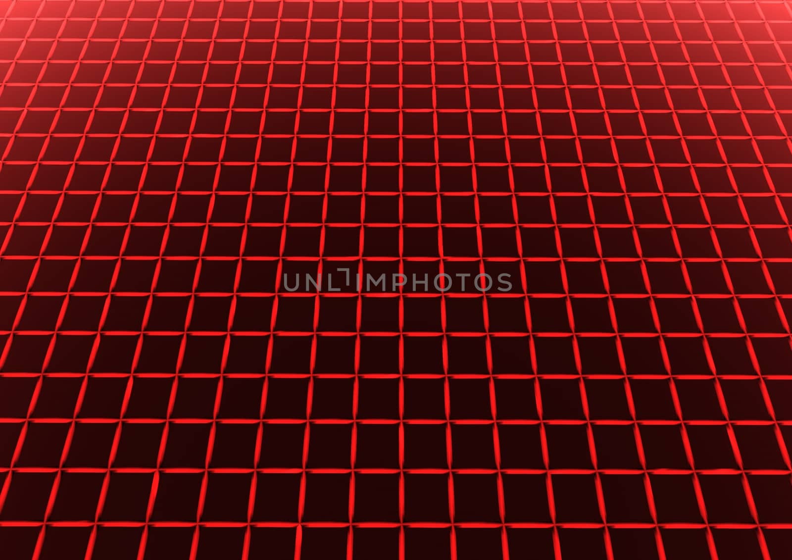 Abstract technology background with wired rectangle cells