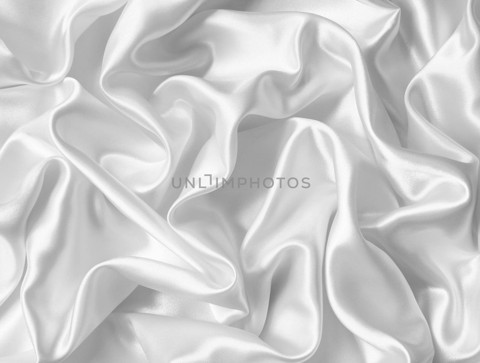 Smooth elegant white silk or satin as wedding background by oxanatravel