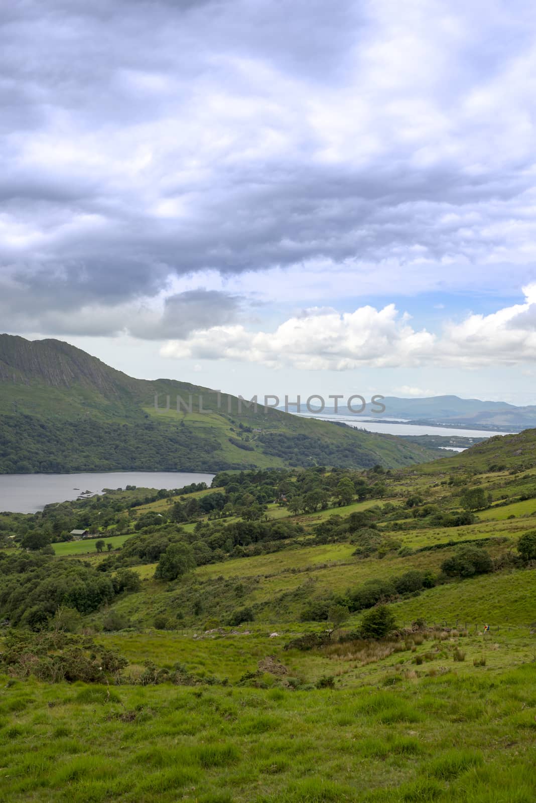 mountain view from the kerry way walk in ireland