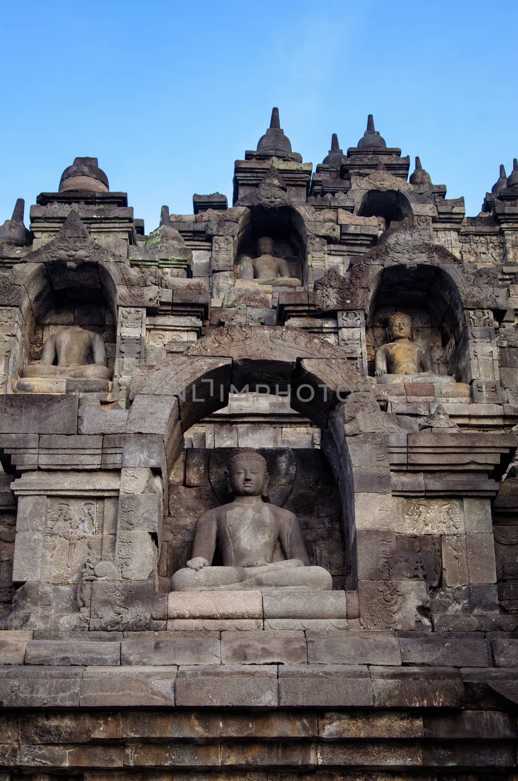  9th-century Buddhist Temple in Magelang, Central Java