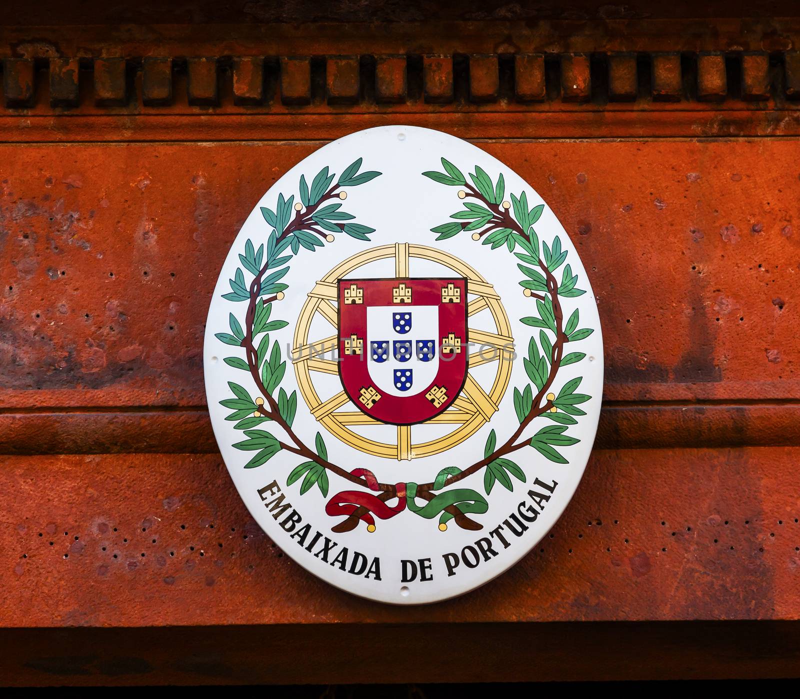 Portugal Embassy Seal Embassy Row Washington DC by bill_perry