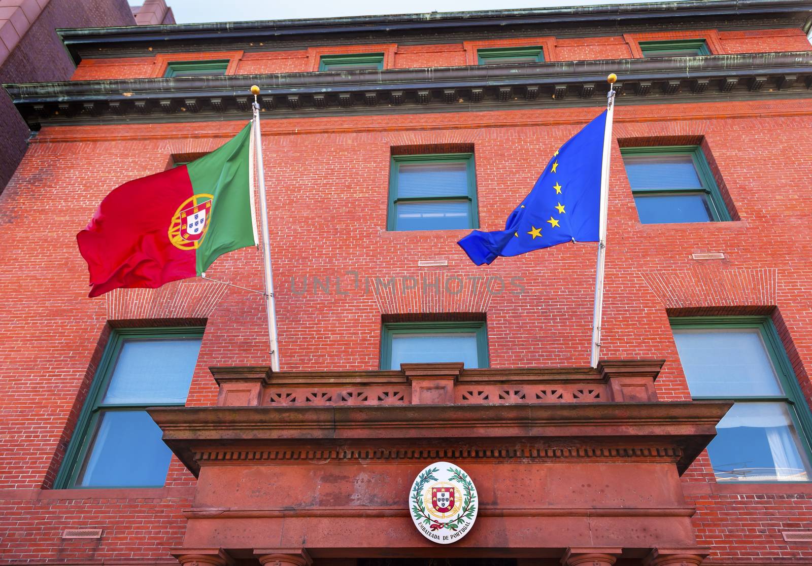 Portugal Embassy EC Portugeuse Flags Washington DC by bill_perry