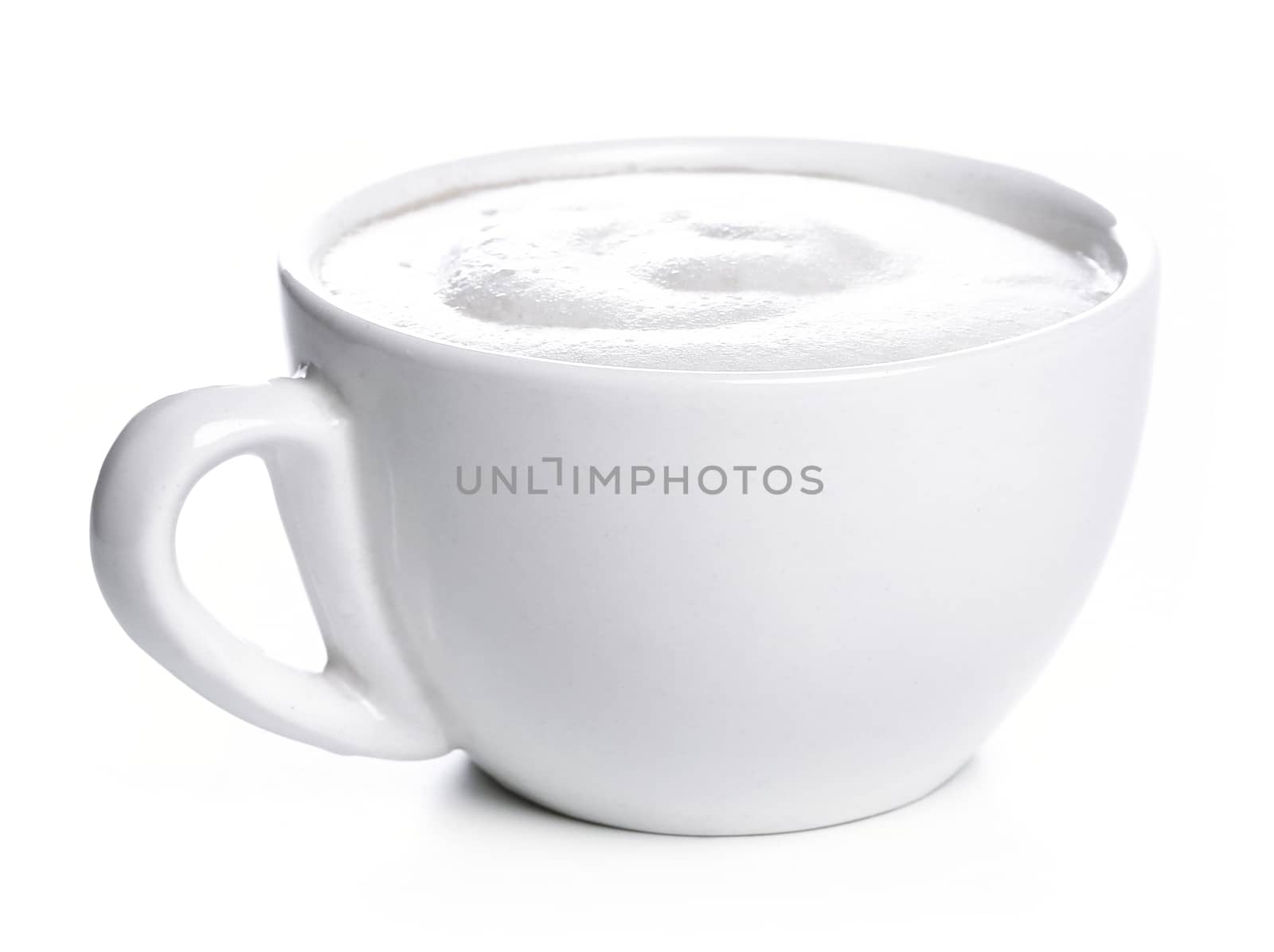 Coffee cup on a white background