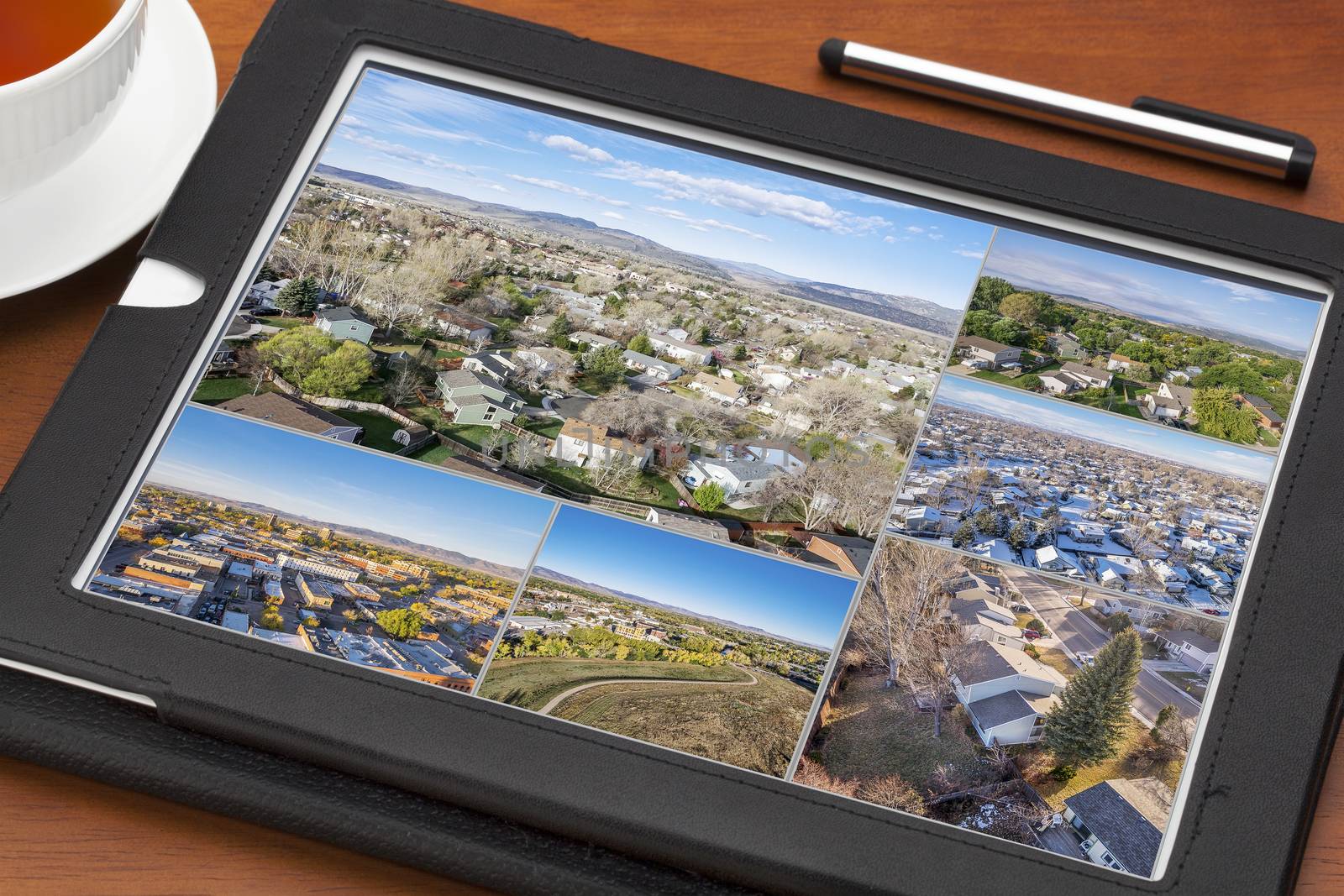 aerial view of real estate in Fort Collins by PixelsAway