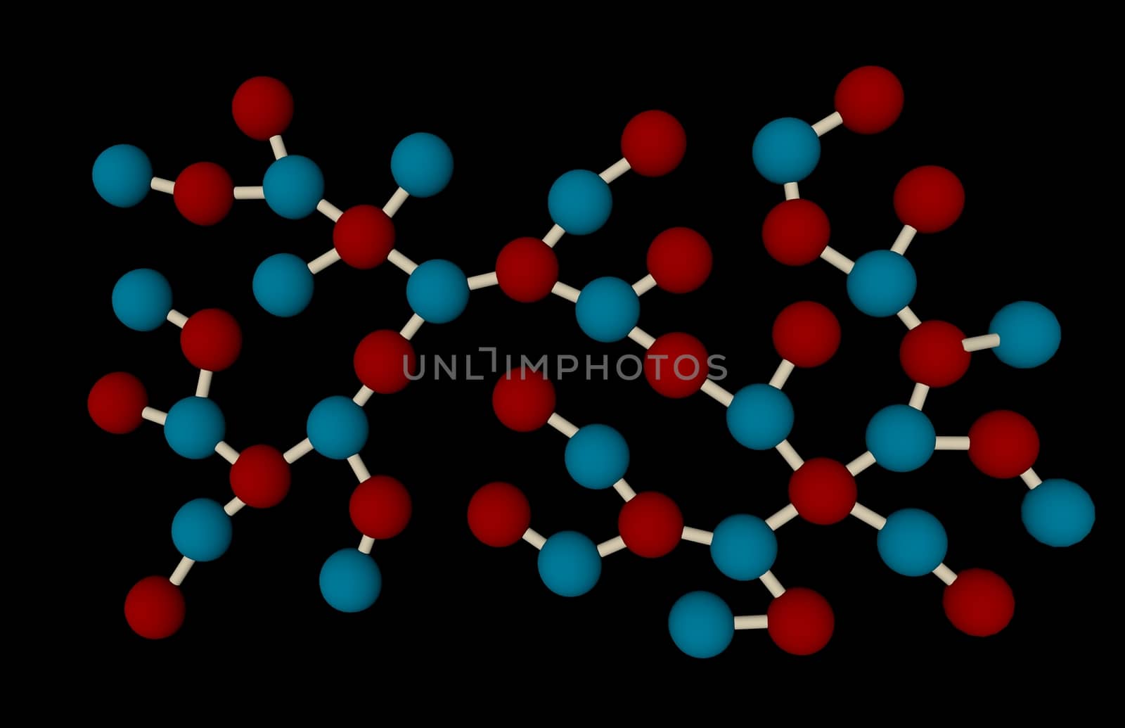 Molecule or Molecules Basic Structure on Black