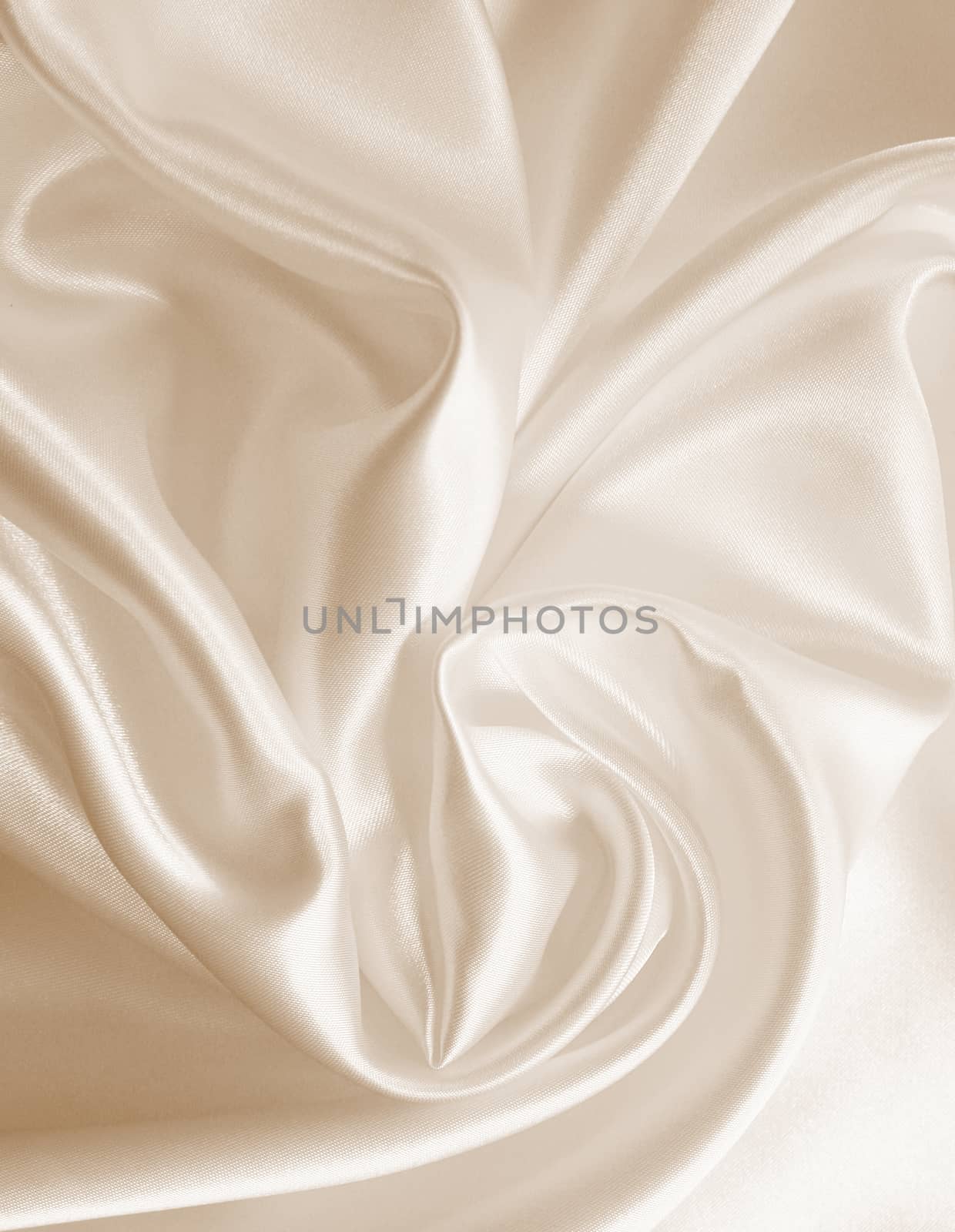 Smooth elegant golden silk can use as wedding background. In Sepia toned. Retro style