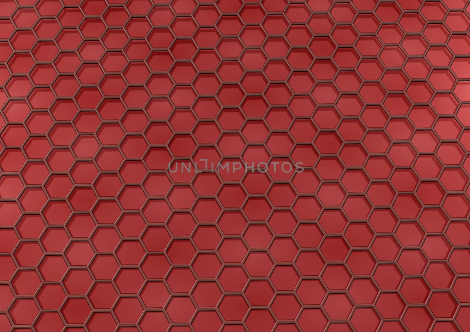 Abstract honeycomb background 3d illustration or backdrop.