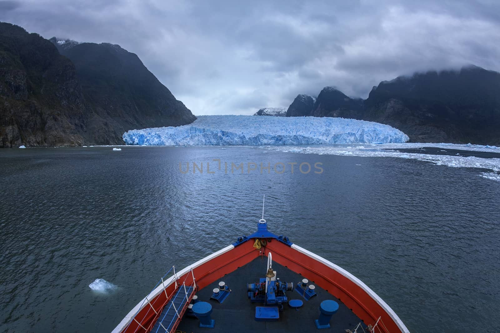 The San Rafael Glacier in the Northern Patagonian Ice Field in southern Chile, South America.