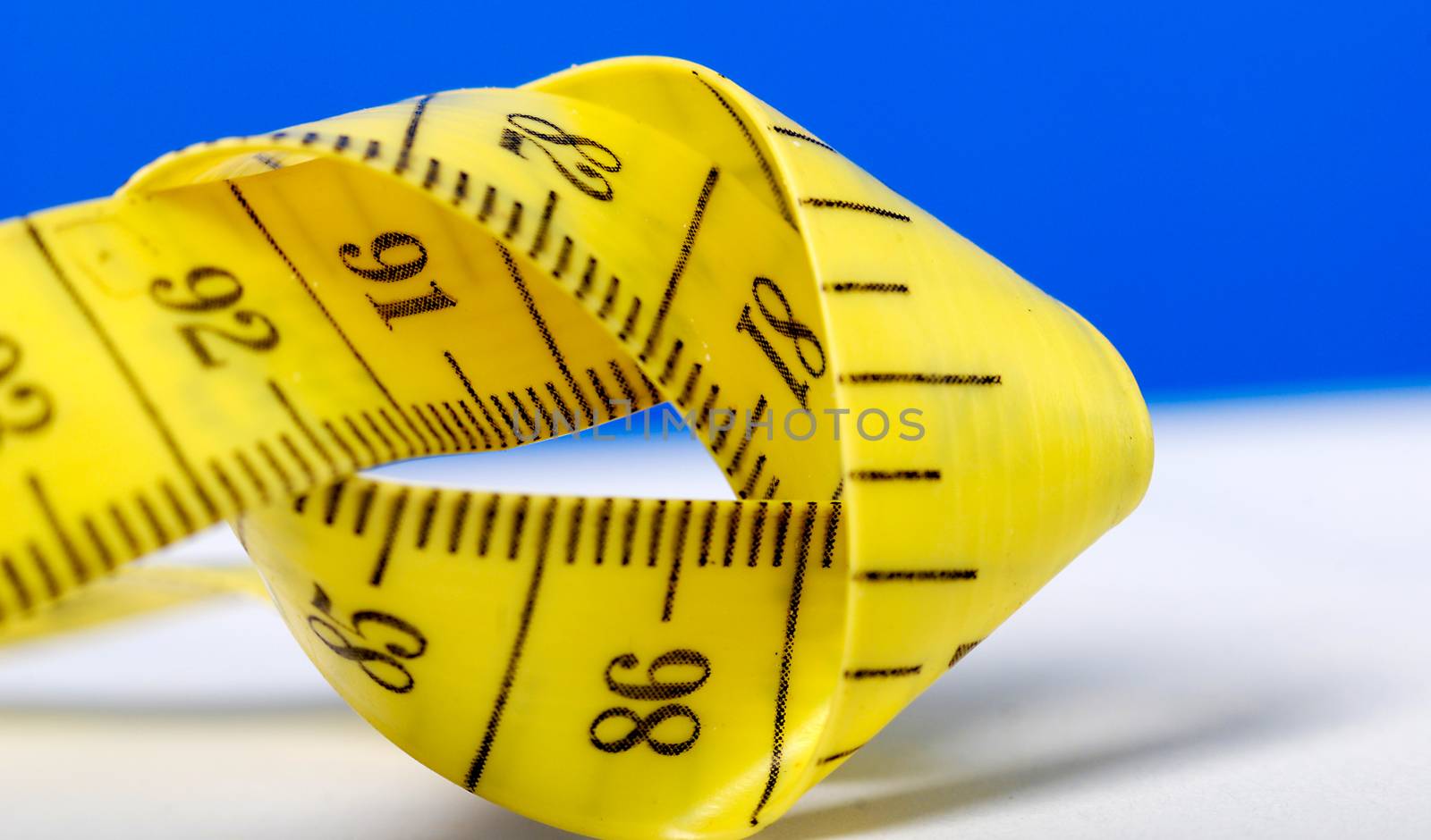 Picture of a Rolled measuring lint , tape