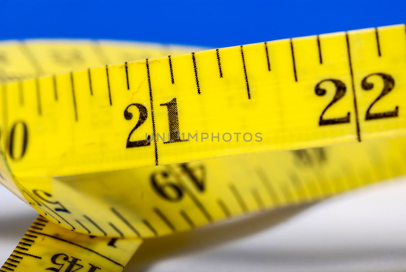 Picture of a Rolled measuring lint , tape