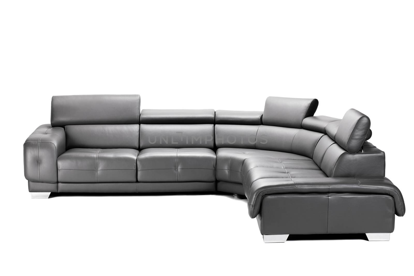 black leather sofa by kokimk