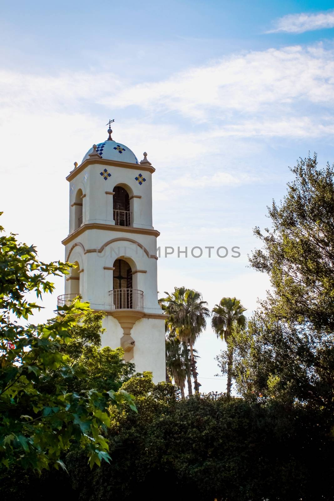 The post office tower in down town Ojai.