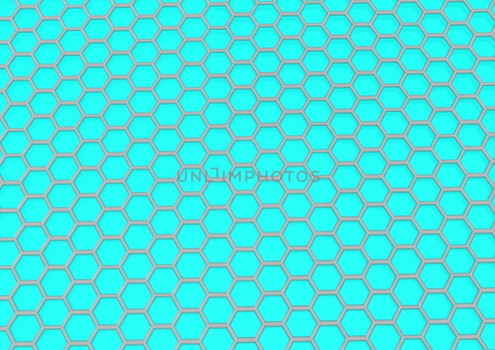 Abstract honeycomb background 3d illustration or backdrop.