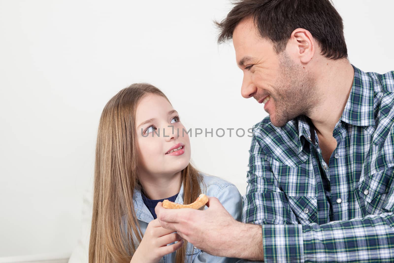 Man gives a toast to his daughter