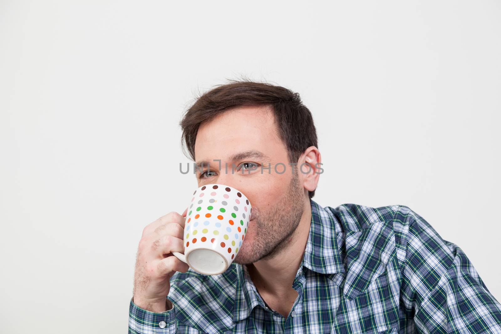 Man drinking a tea