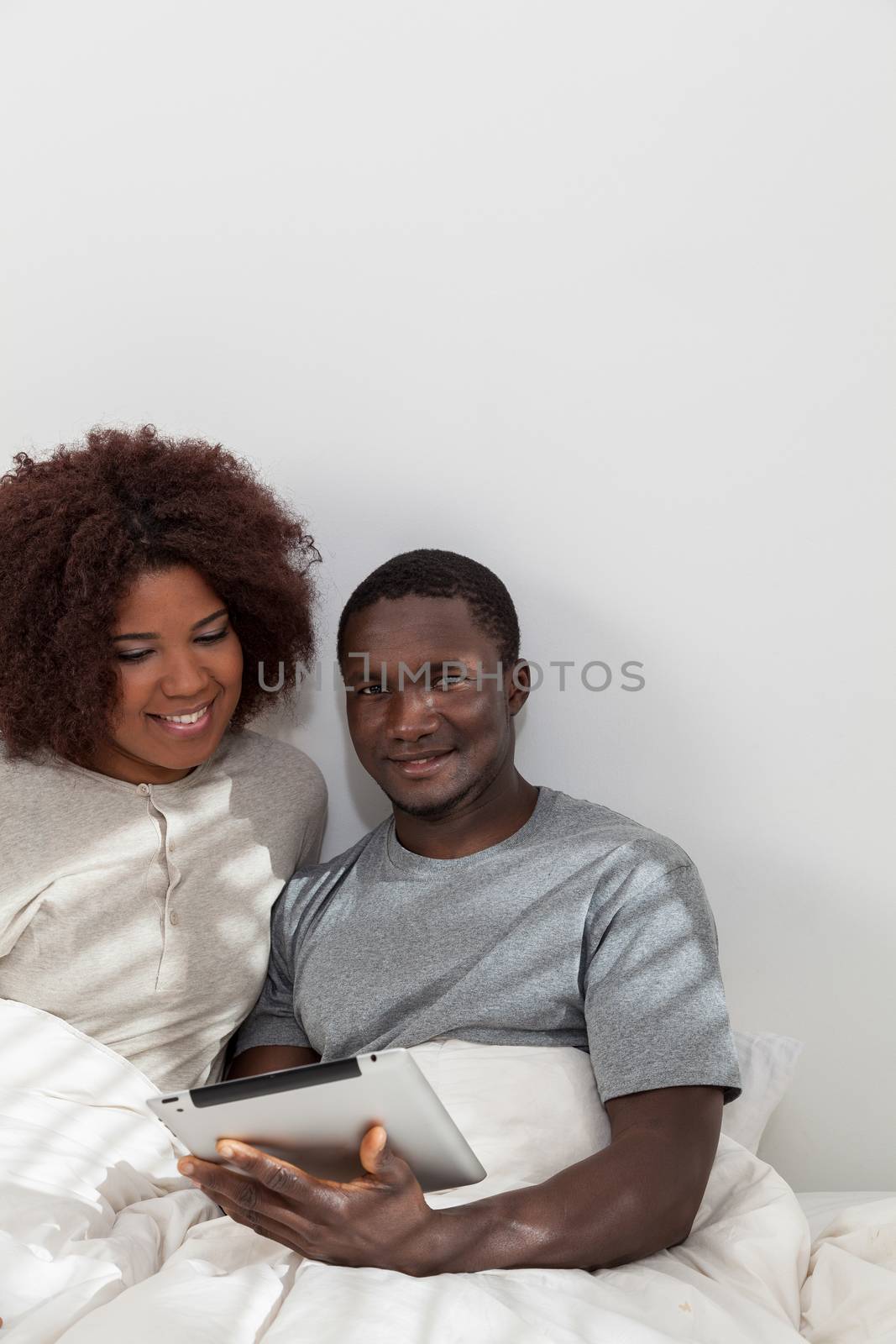 Couple using the ipad