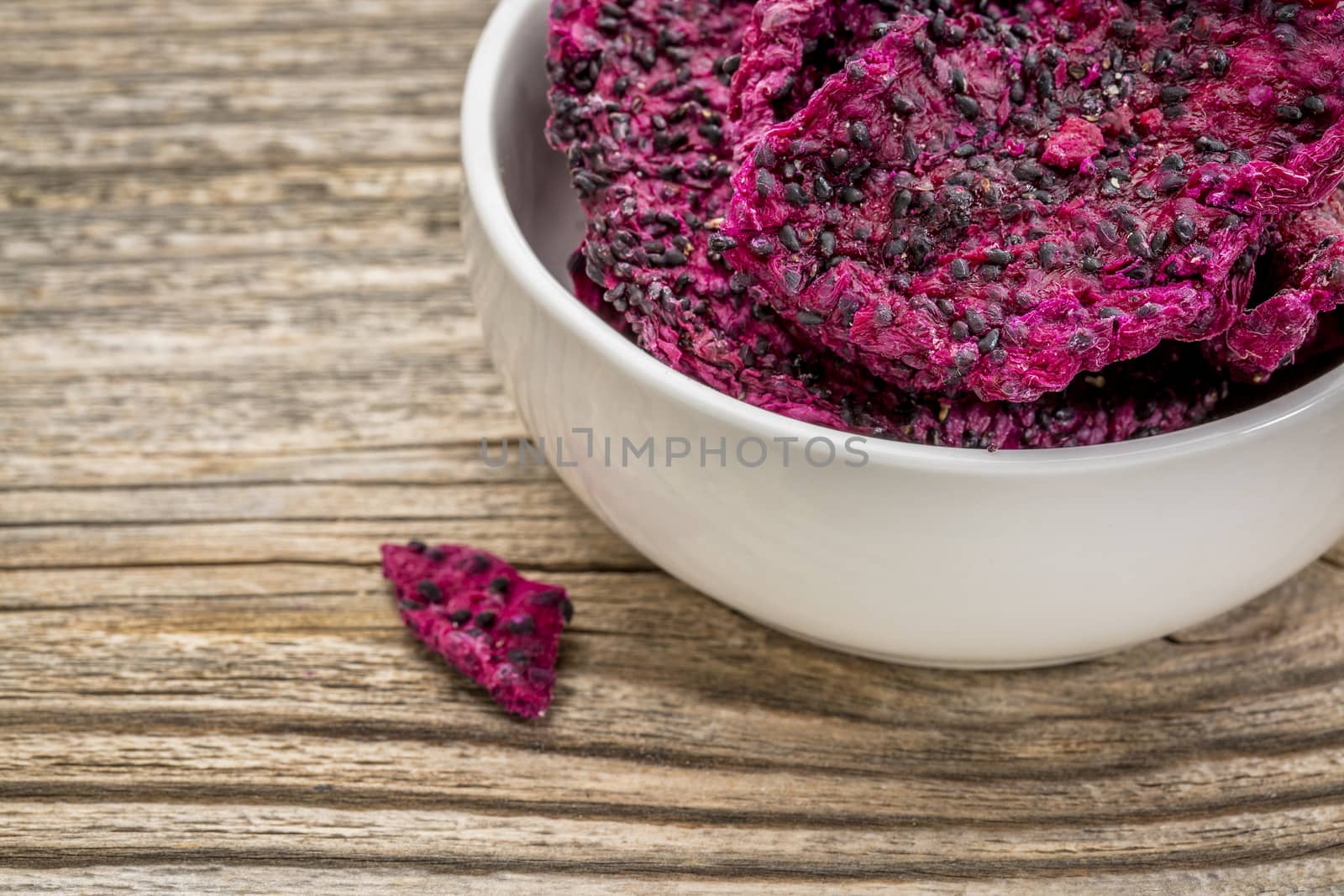 dried dragon fruit (pitaya) by PixelsAway