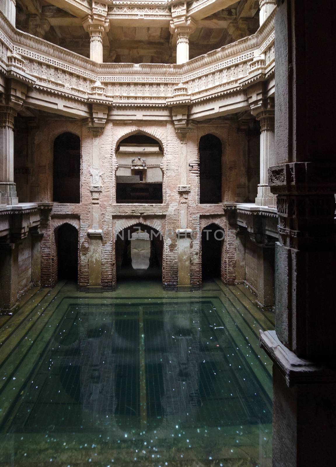 Adalaj Stepwell in Ahmedabad, Gujarat, India 