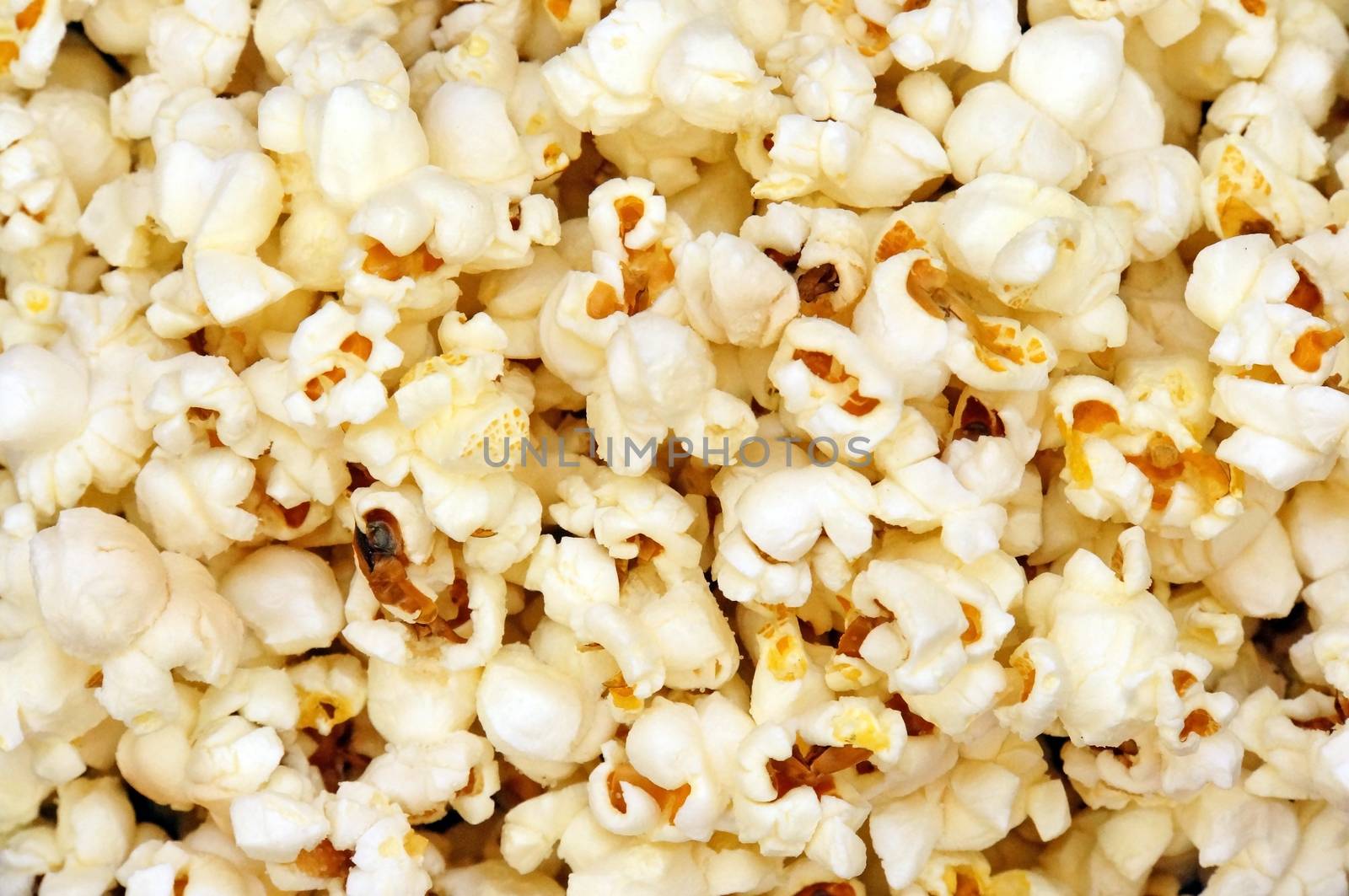 
Popcorn close up as a background