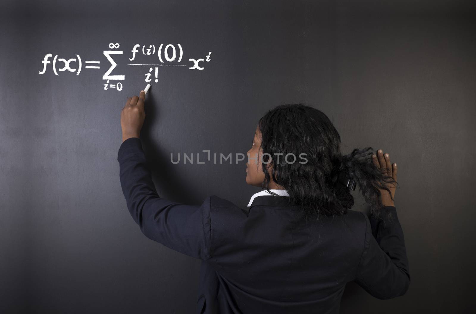 Learn maths, science or chemistry teacher with chalk background by alistaircotton