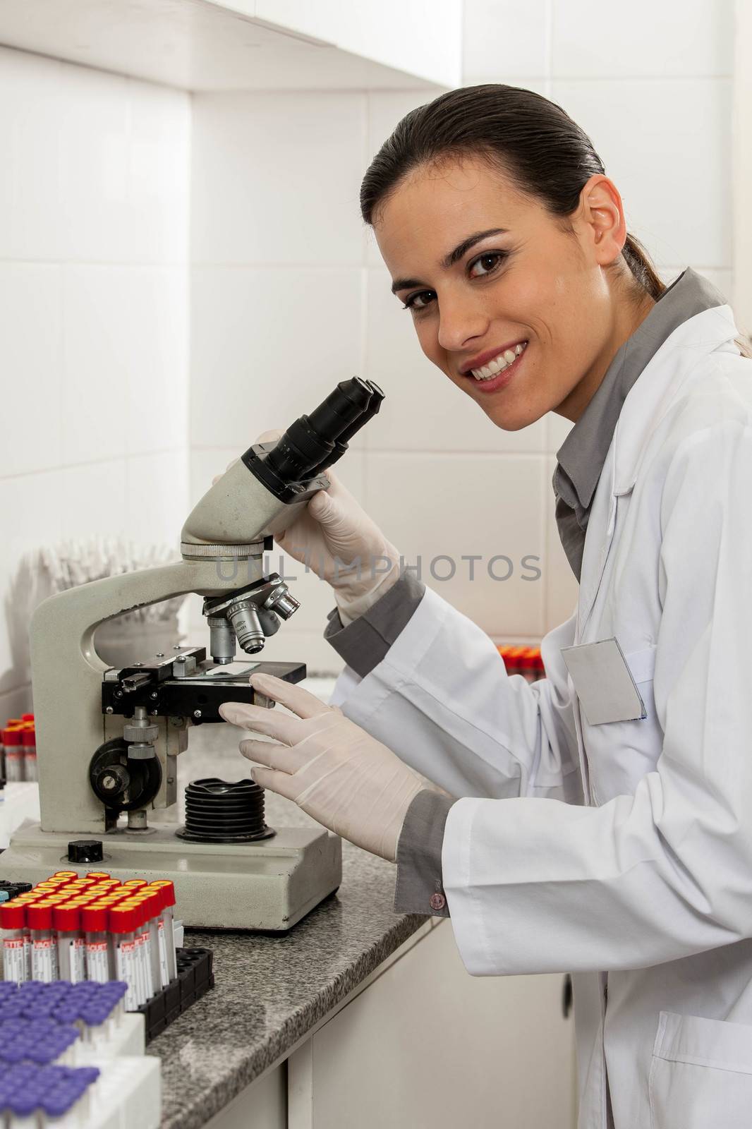 first plane of a scientific looking at the camera