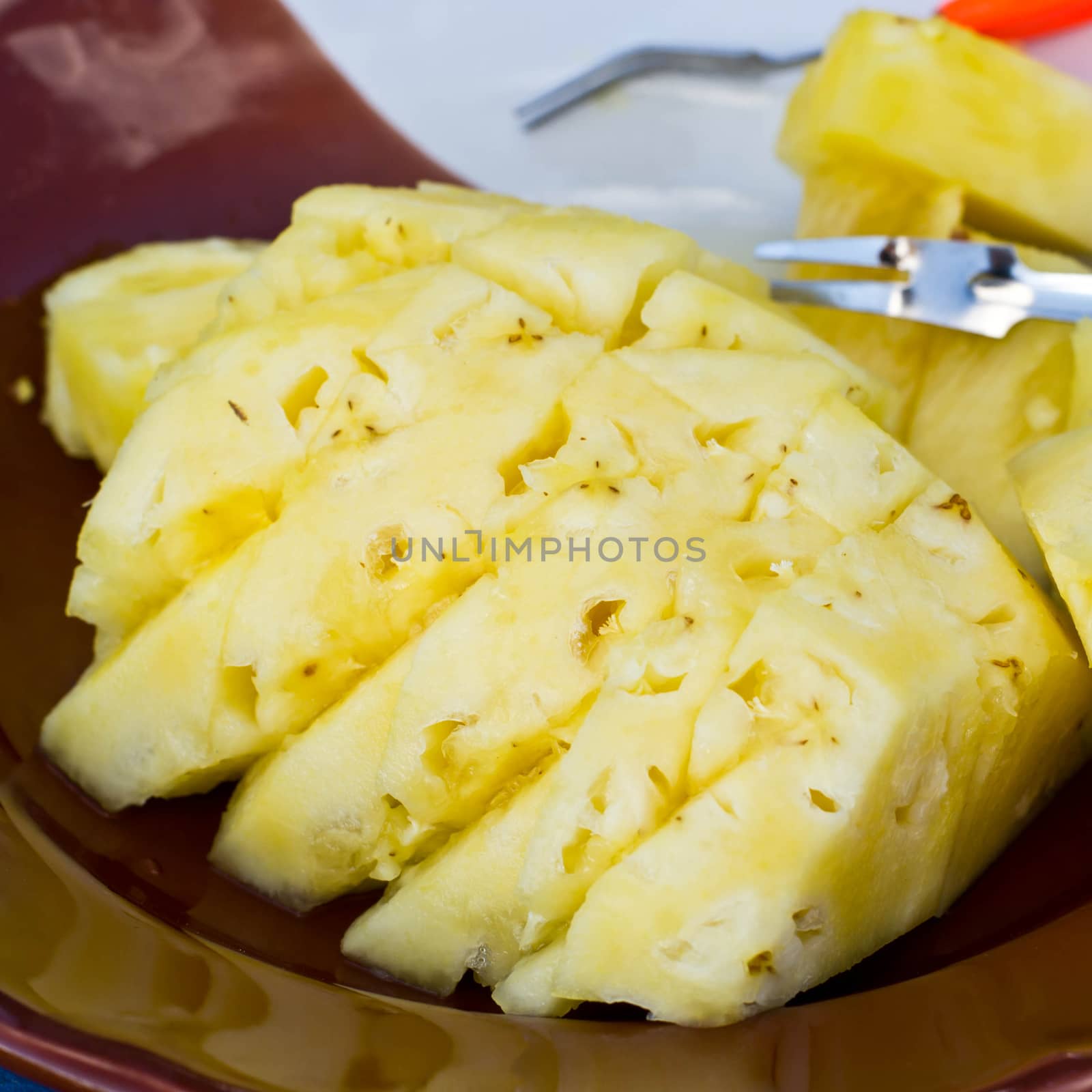 Pineapple Place on a plate