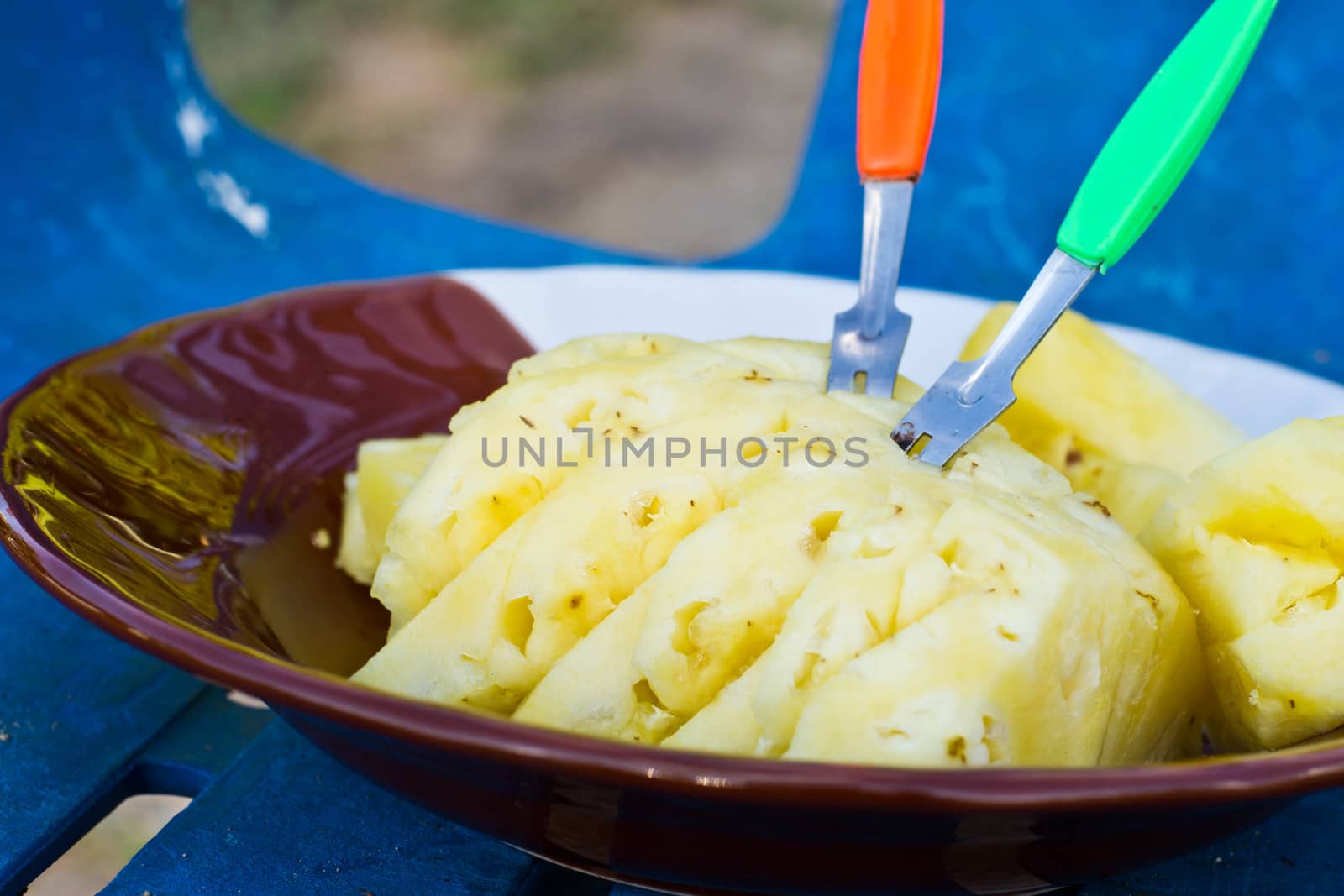 Pineapple Place on a plate by Thanamat