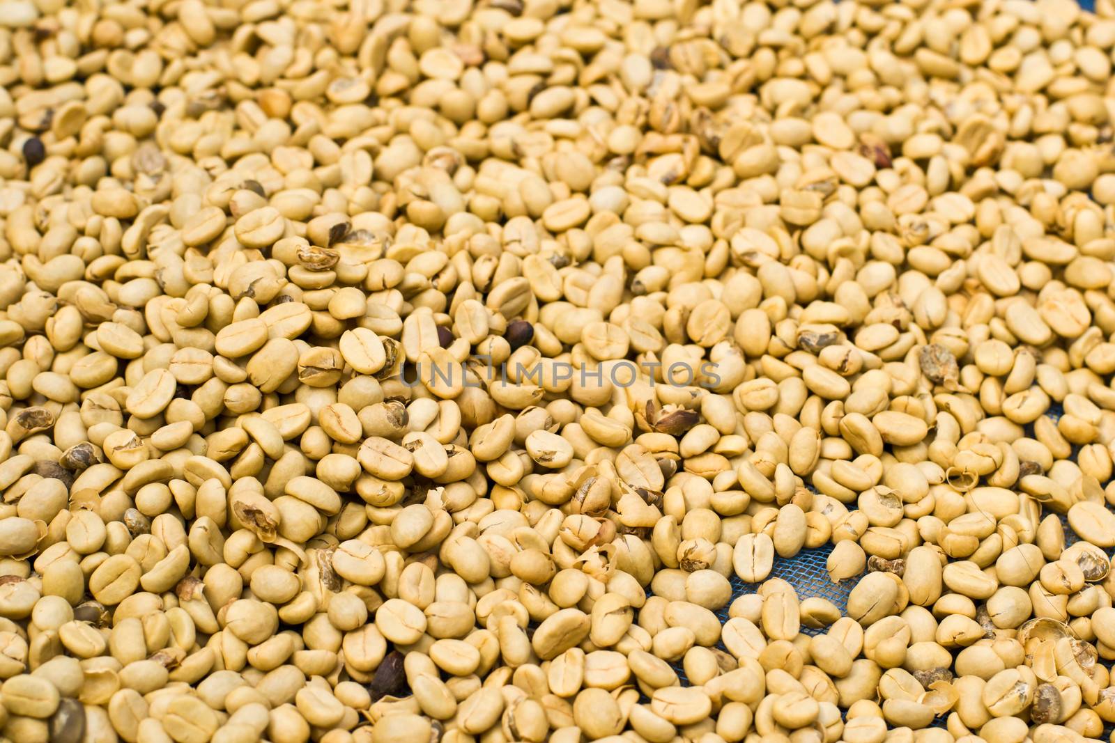 Close-up of coffee beans background