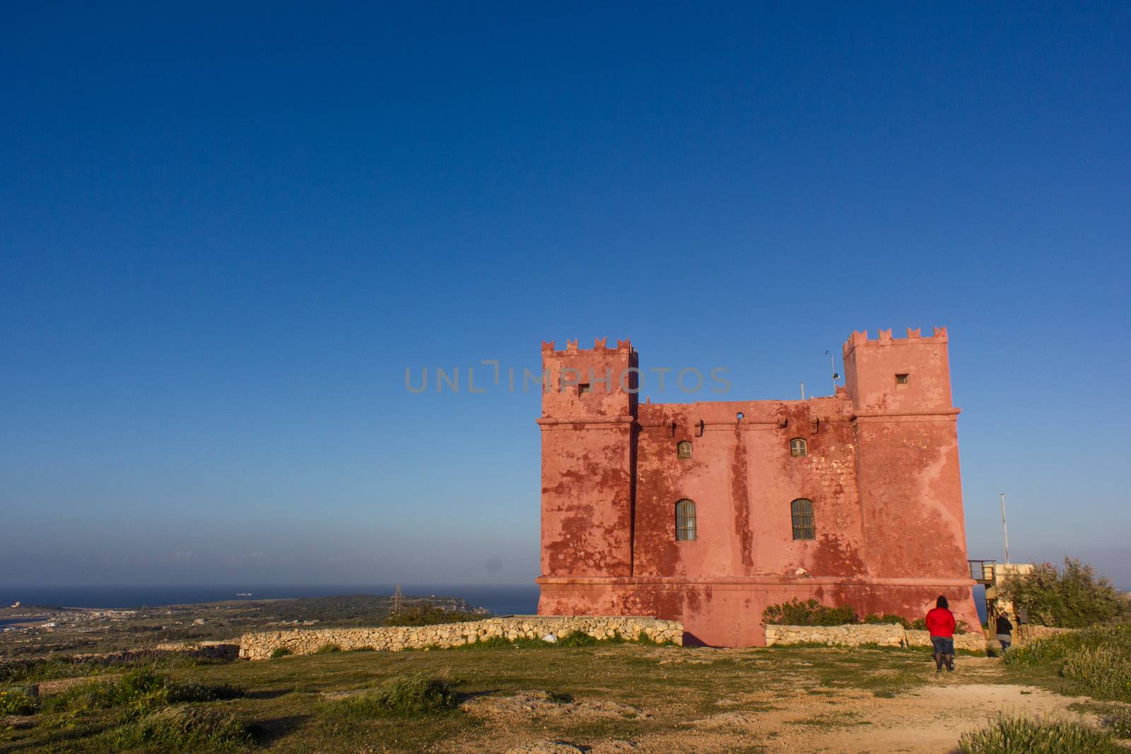 Red tower Malta by goghy73