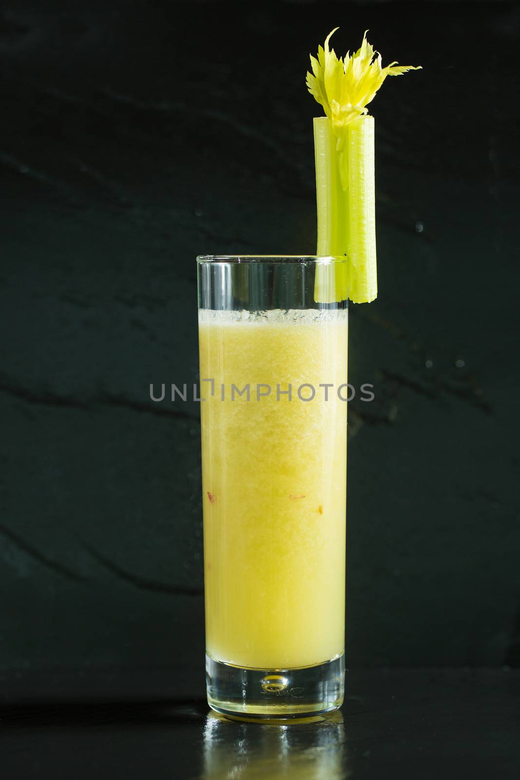 Glass of celery juice by sarymsakov