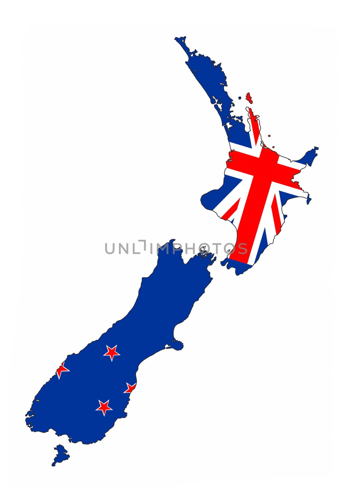 new zealand country flag map shape national symbol