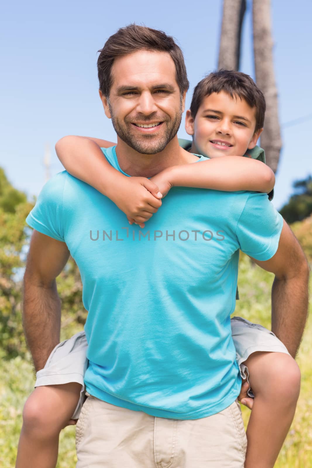 Father and son in the countryside by Wavebreakmedia