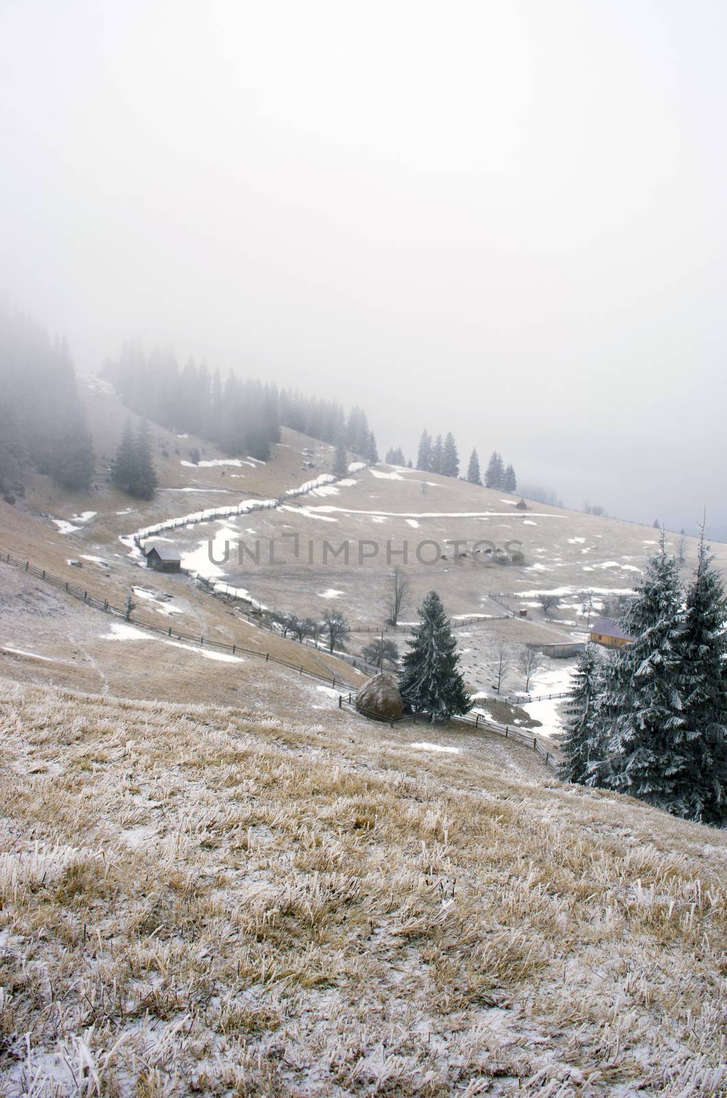 winter calm mountain landscape by dolnikow