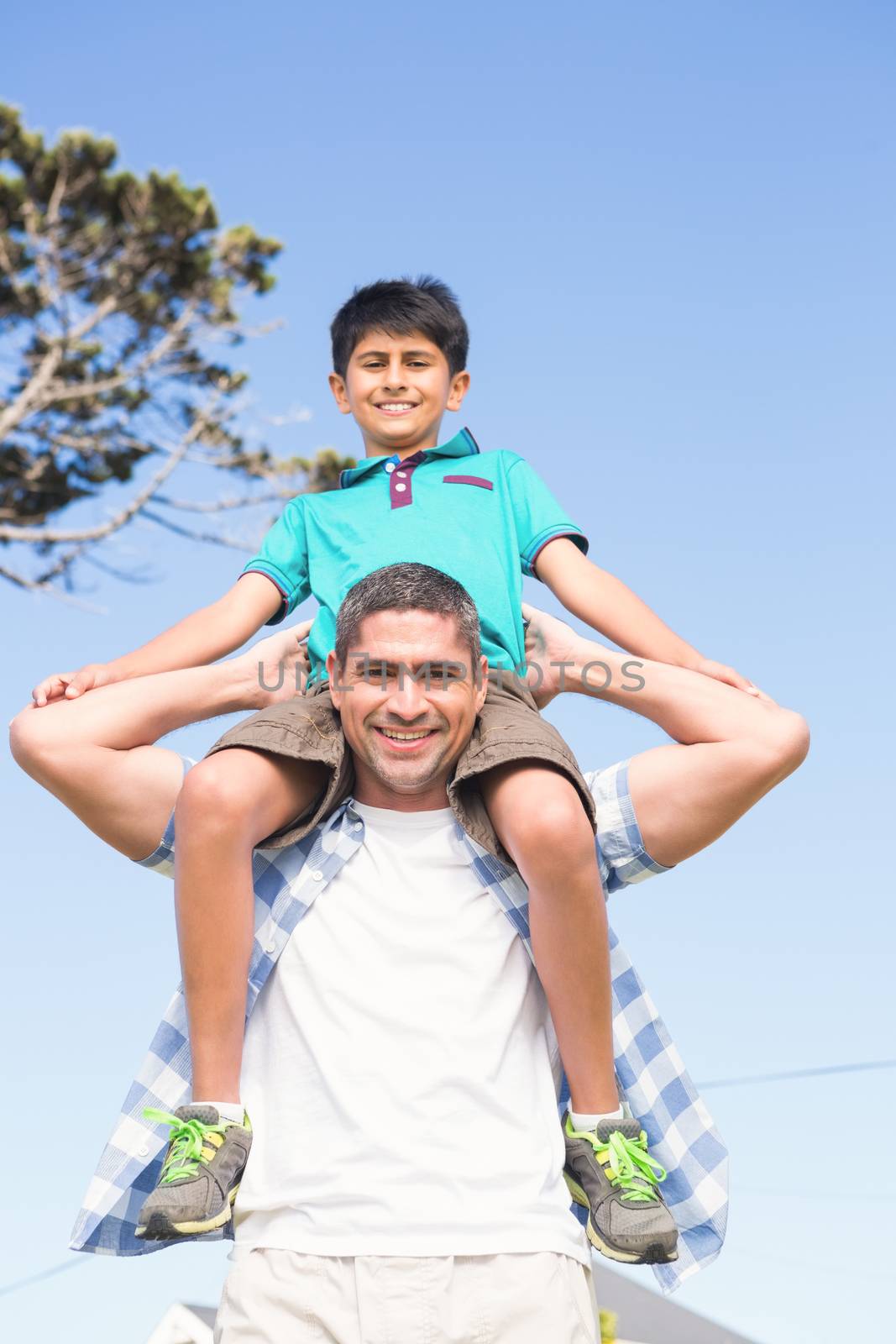 Father and son in the countryside by Wavebreakmedia