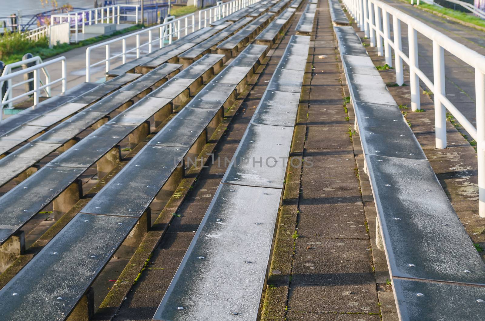 Long rows of seats by JFsPic