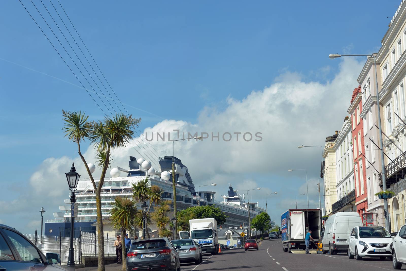 cruise ship docked at cobh by morrbyte