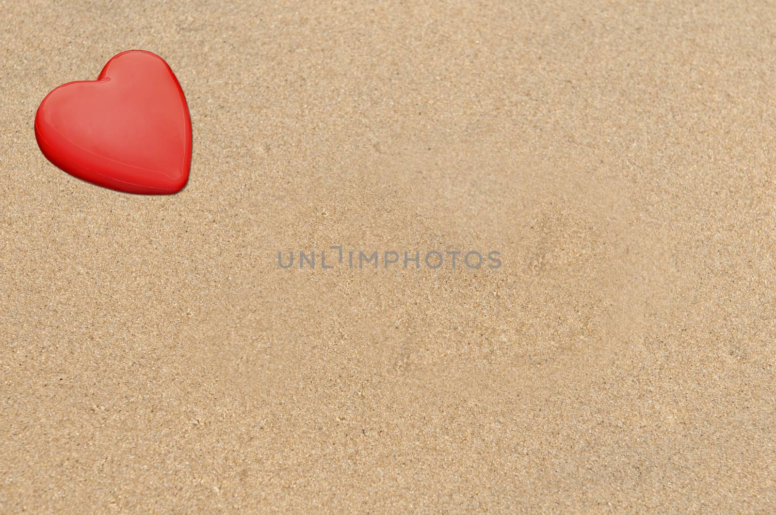 Valentine day celebration with sand background