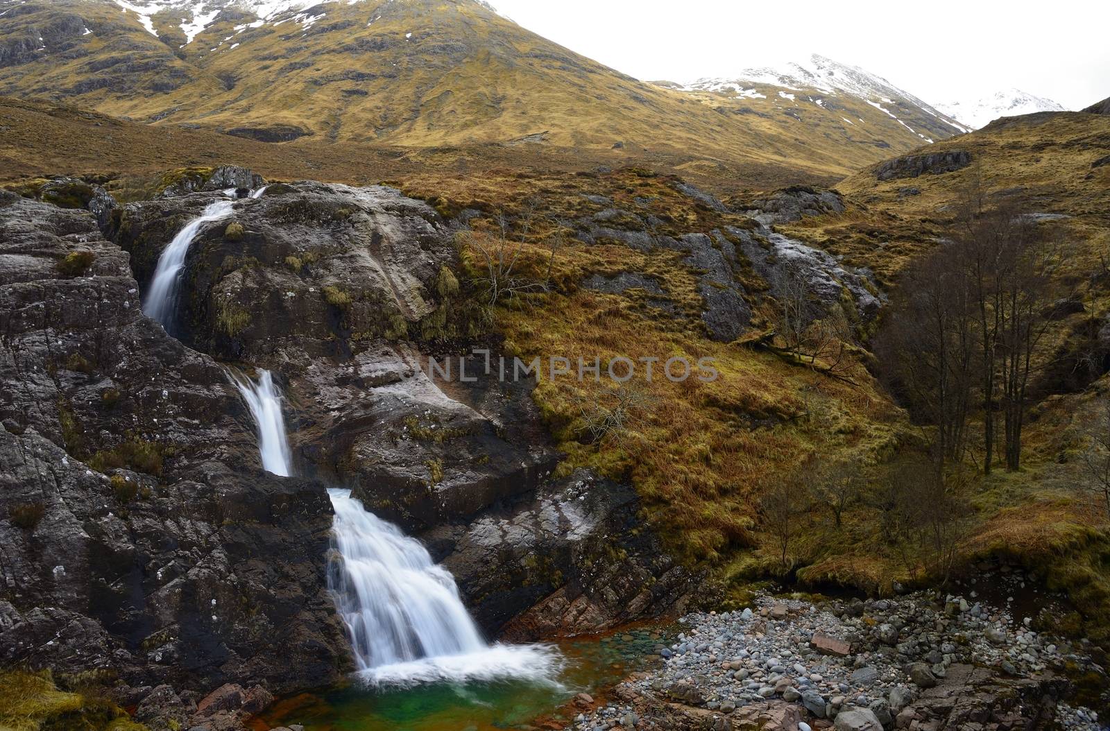 glaciers melting across beautiful sottish landscape