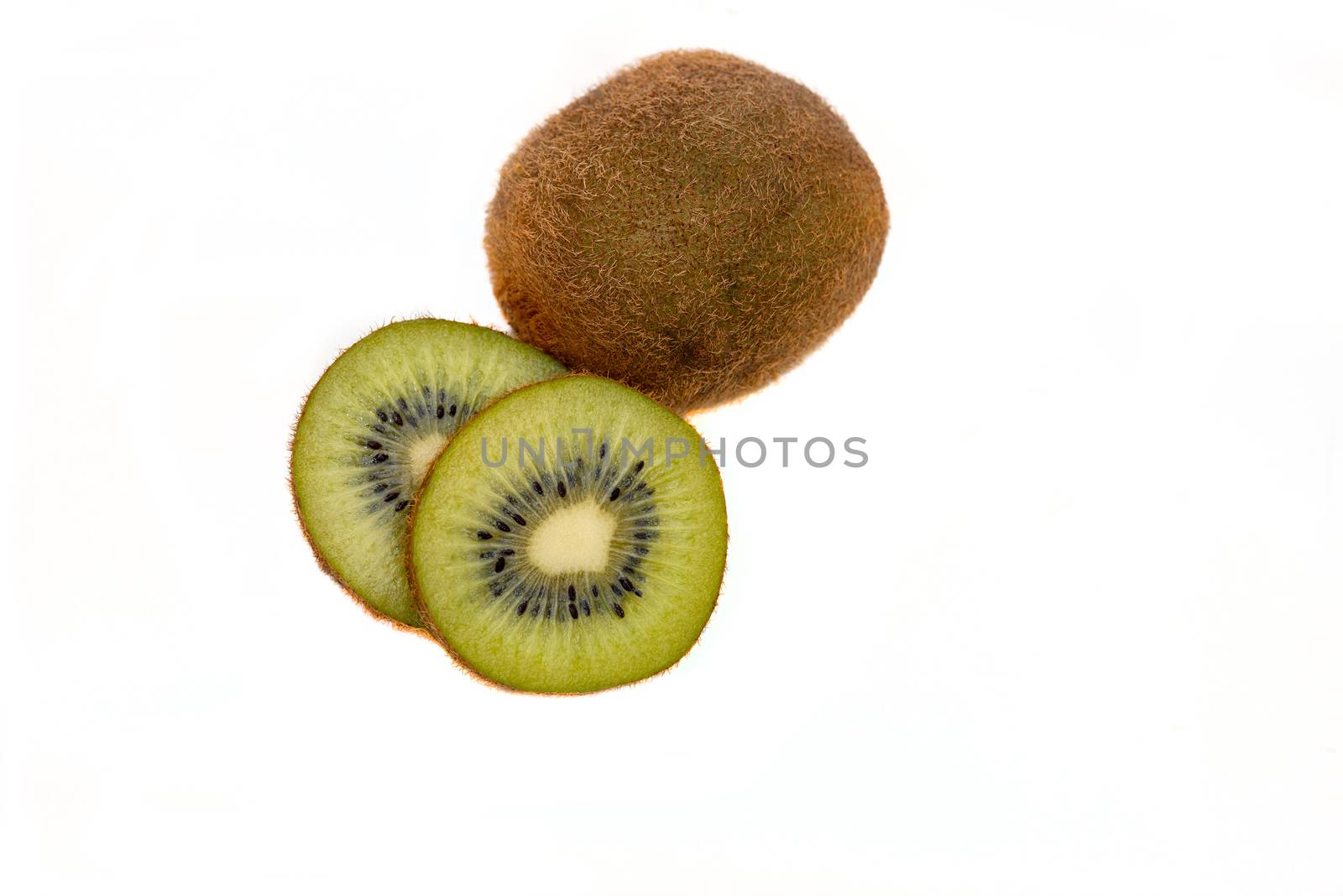 Kiwi fruit isolated on a white background