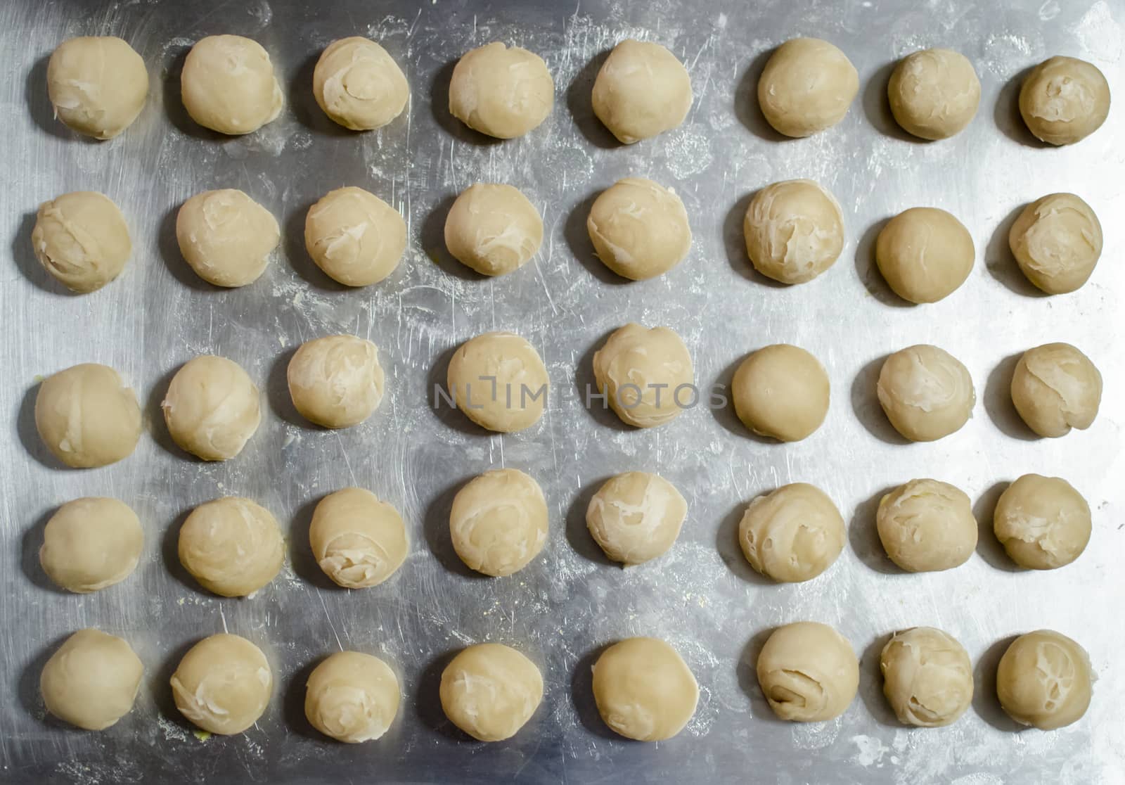 Prepare for baking Chinese Pastry or Moon cake, Chinese festival dessert