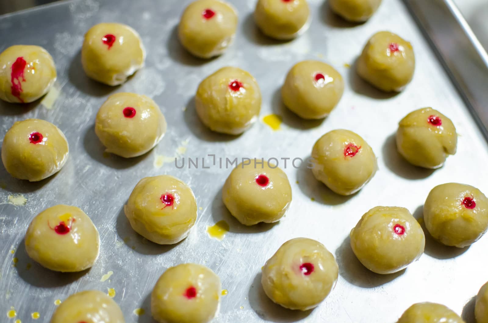 Prepare for baking Chinese Pastry or Moon cake, Chinese festival dessert
