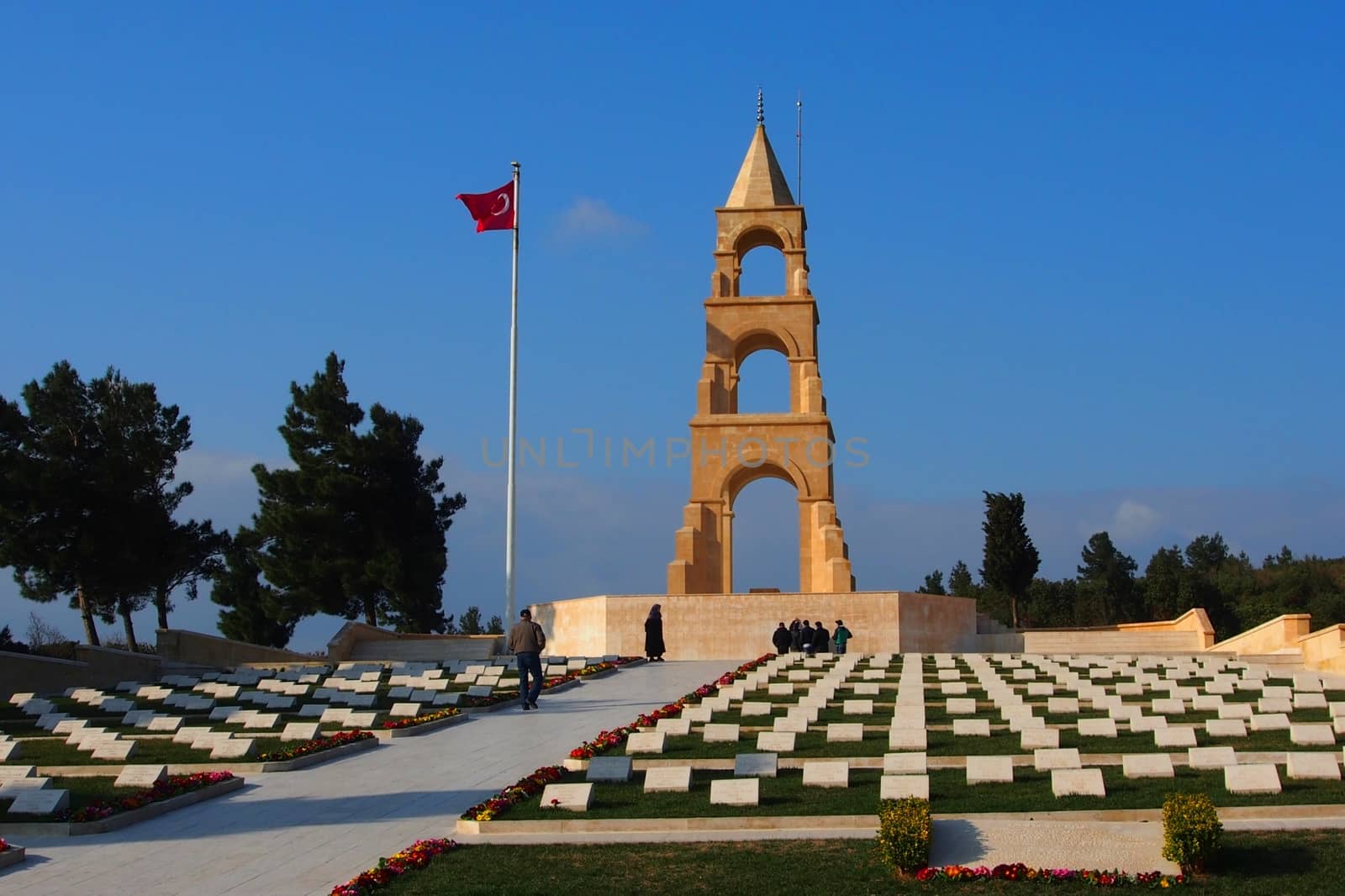 Turkish war memorial commemorating the men of the Turkish 57th Infantry Regiment who died during the Battle of Gallipoli.