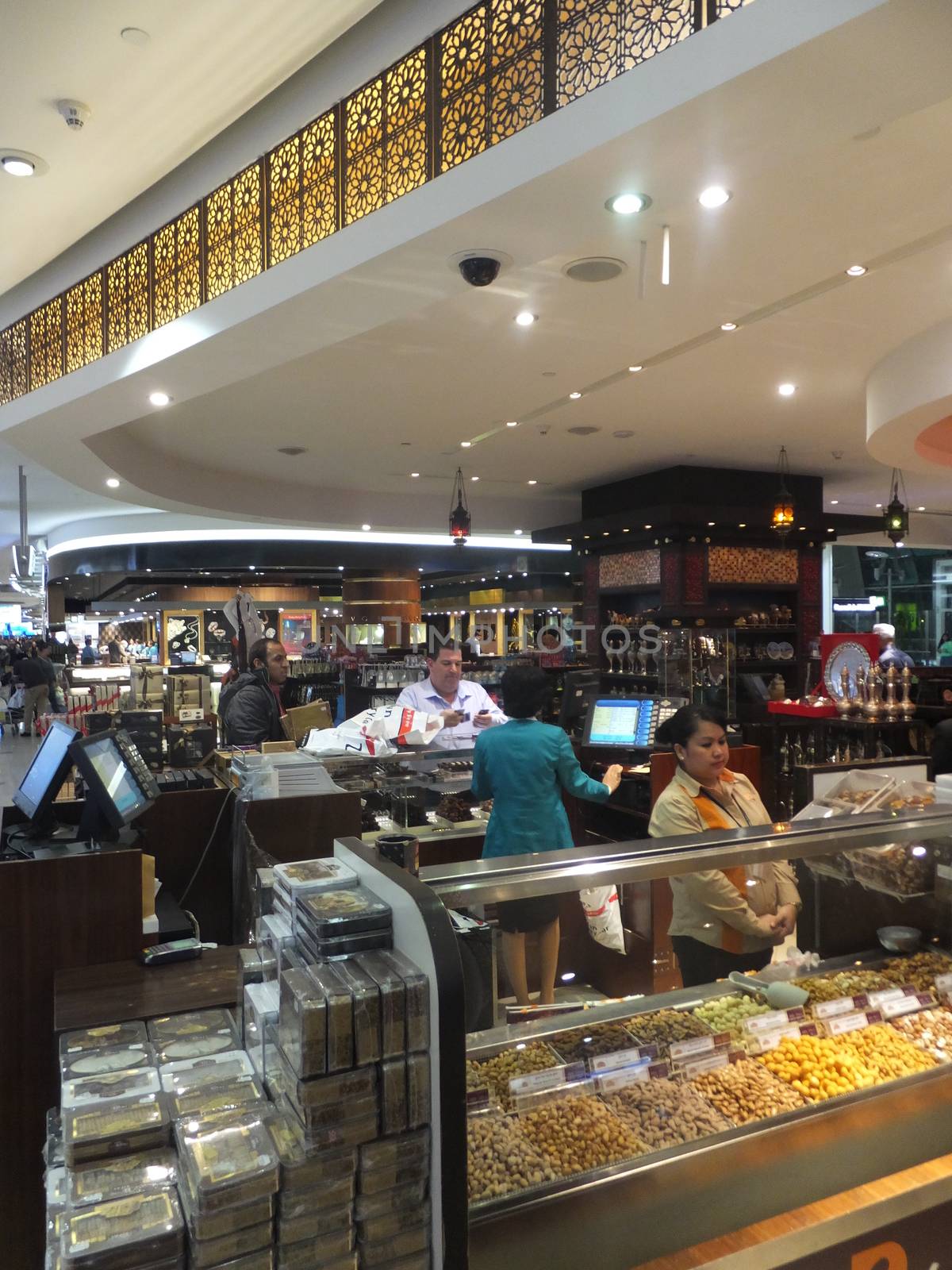 Dubai Duty Free at Dubai International Airport in the UAE. It is the worlds largest airport retailer based on turnover.