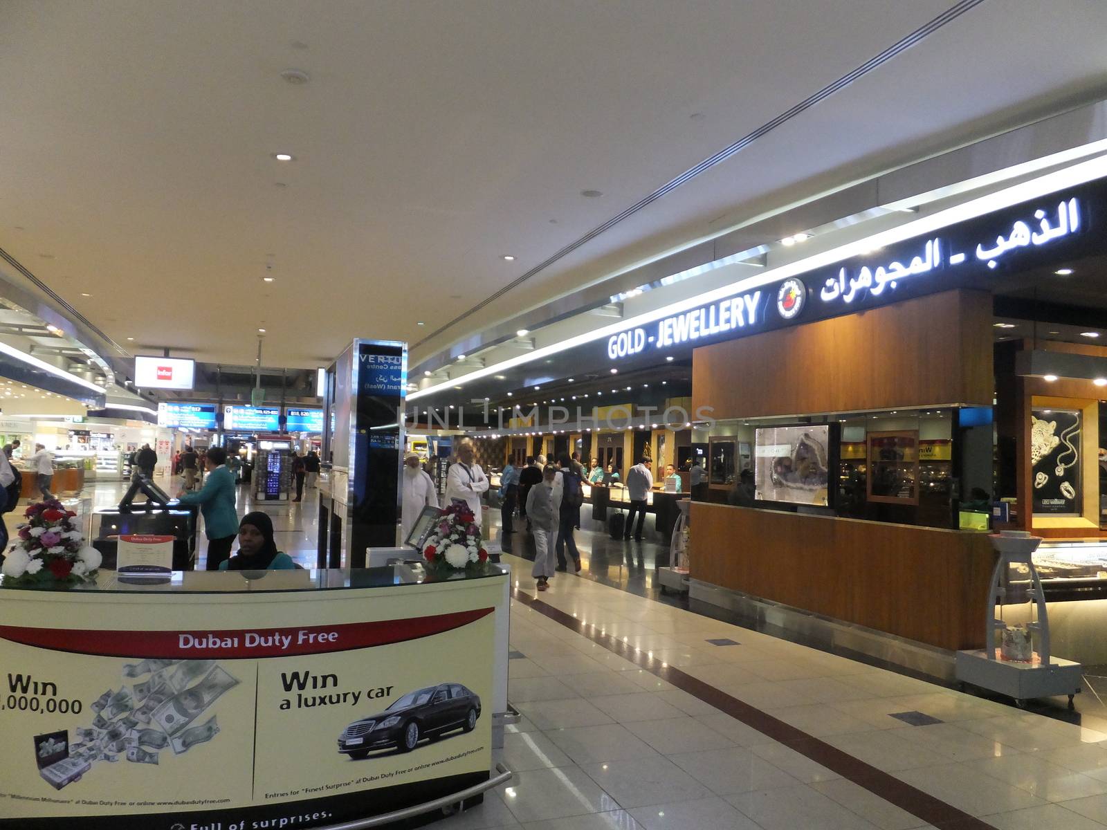 Dubai Duty Free at Dubai International Airport in the UAE. It is the worlds largest airport retailer based on turnover.