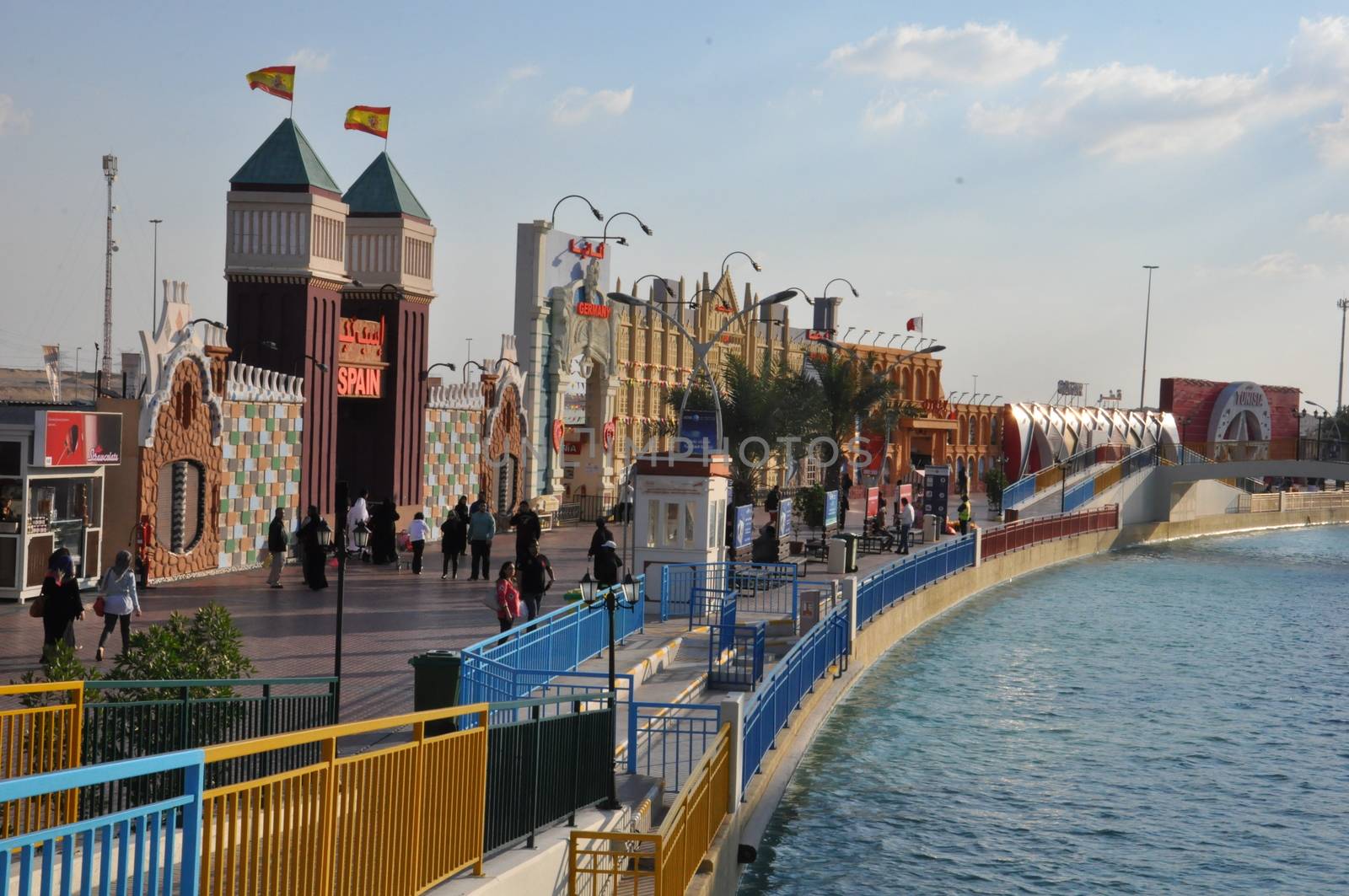 Global Village in Dubai, UAE. The Global Village is claimed to be the world's largest tourism, leisure and entertainment project.