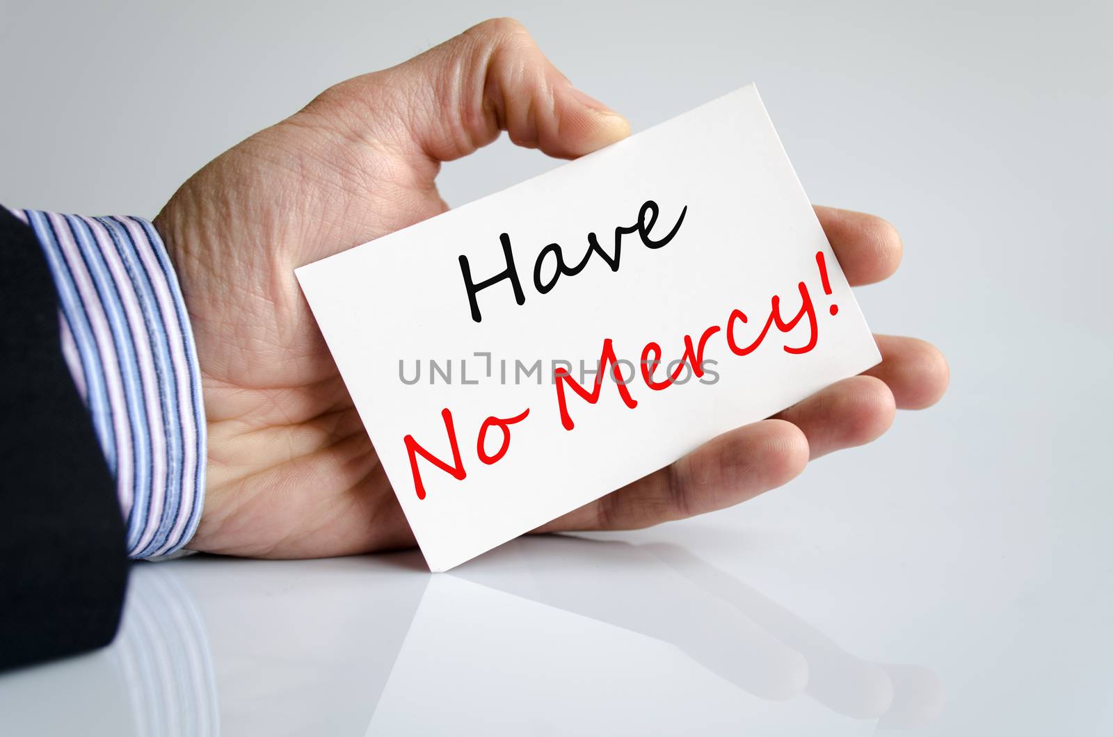 Have No Mercy Concept Isolated Over White Background