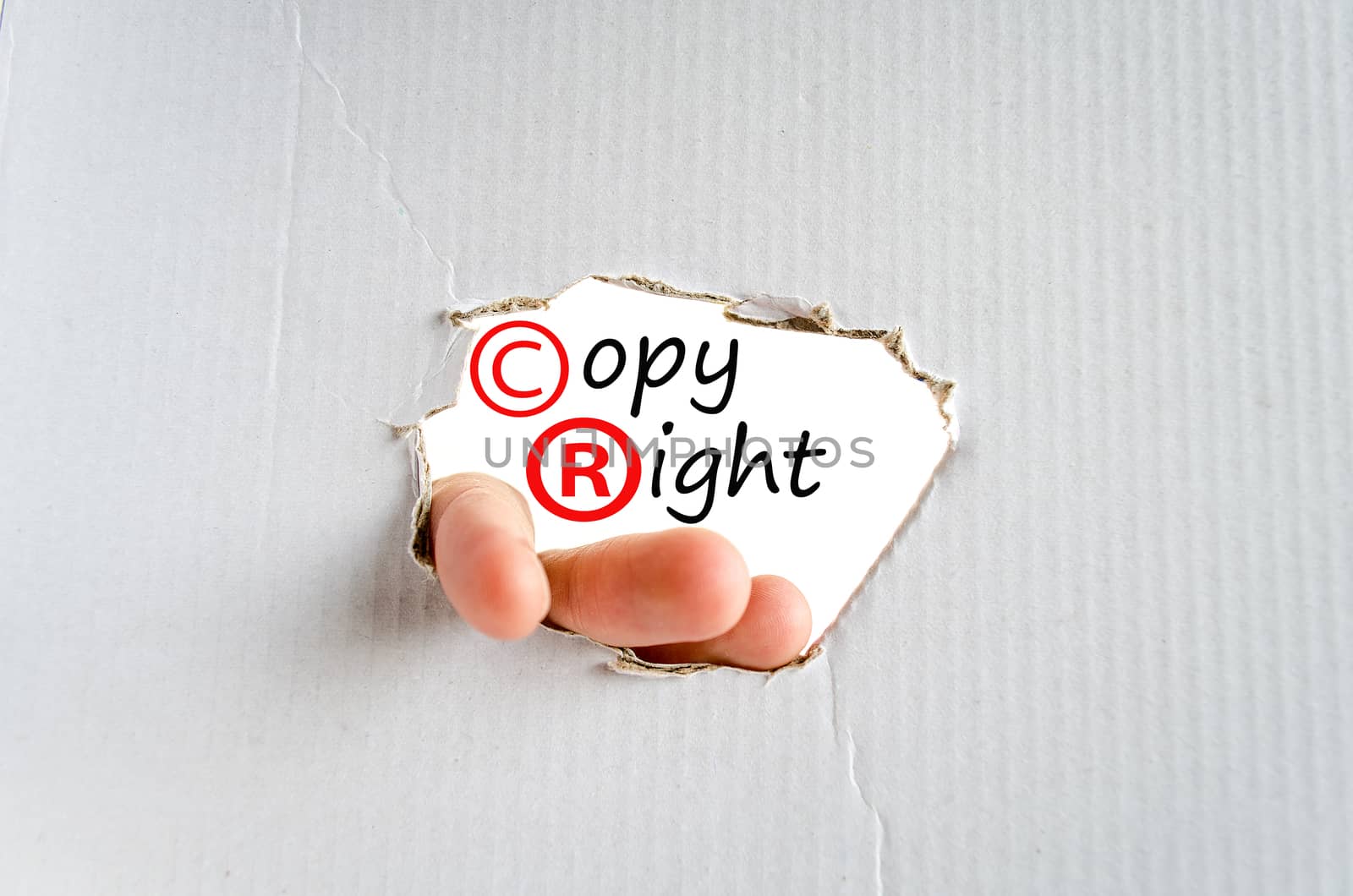Copyright Concept Isolated Over White Background